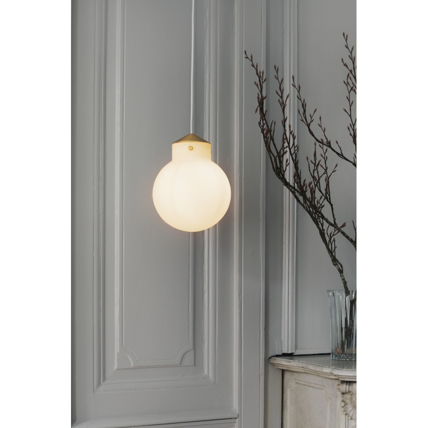 Nordlux - Hanglamp aan een koord RAITO 1xE27/25W/230V messing/wit