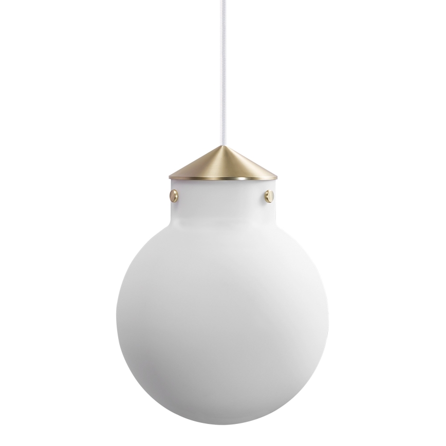 Nordlux - Hanglamp aan een koord RAITO 1xE27/25W/230V messing/wit