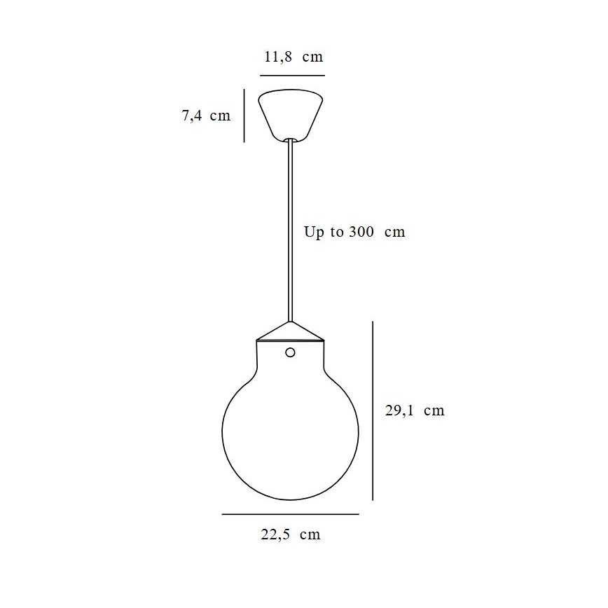 Nordlux - Hanglamp aan een koord RAITO 1xE27/25W/230V messing/wit