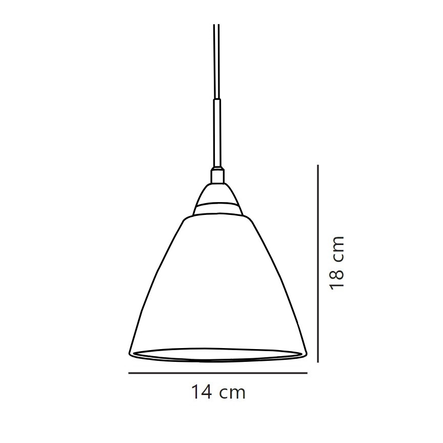 Nordlux - Hanglamp aan een koord READ 1xE14/40W/230V glanzend chroom