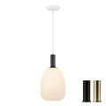 Nordlux - Hanglamp aan kabel ALTON 1xE27/60W/230V wit/zwart/messing