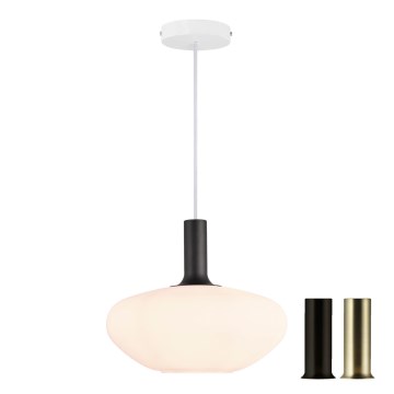 Nordlux - Hanglamp aan kabel ALTON 1xE27/60W/230V wit/zwart/messing