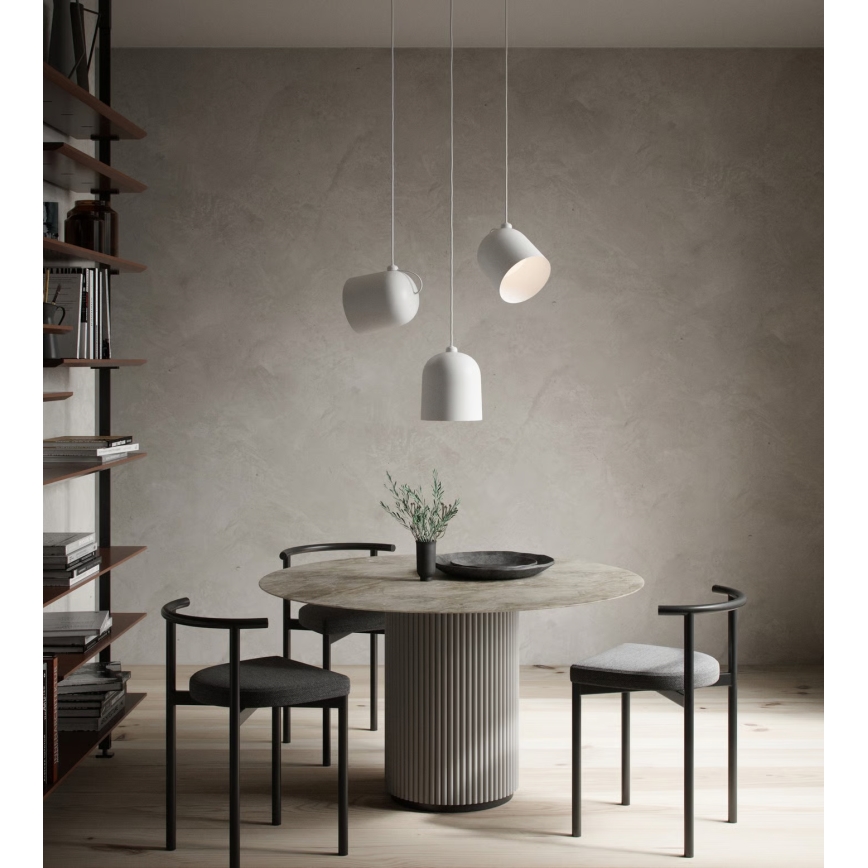 Nordlux - Hanglamp aan kabel ANGLE 1xE27/25W/230V wit