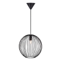 Nordlux - Hanglamp aan kabel BERONI 1xE27/60W/230V zwart Ø 35 cm