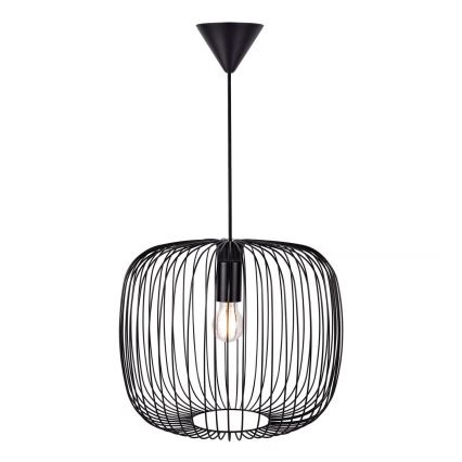 Nordlux - Hanglamp aan kabel BERONI 1xE27/60W/230V zwart Ø 40 cm