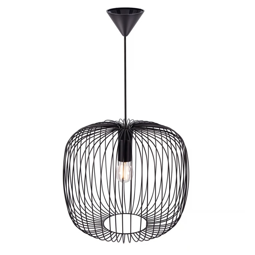 Nordlux - Hanglamp aan kabel BERONI 1xE27/60W/230V zwart Ø 40 cm