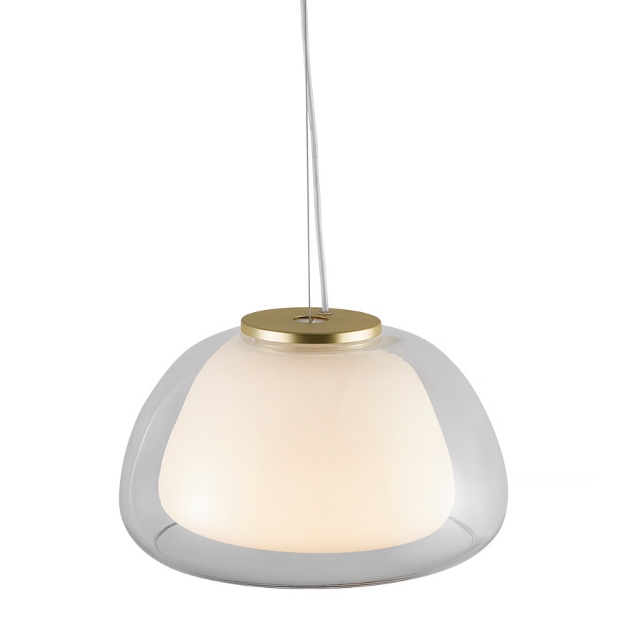 Nordlux - Hanglamp aan kabel JELLY 1xE27/40W/230V wit/helder Ø 39 cm