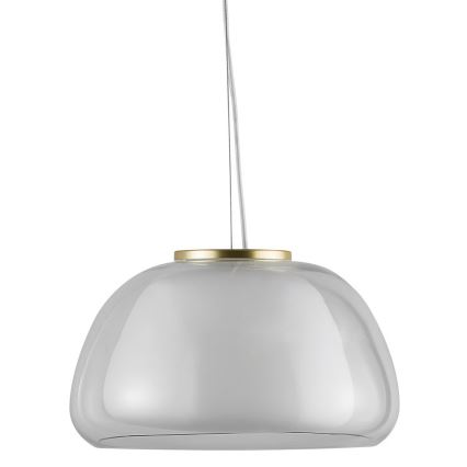 Nordlux - Hanglamp aan kabel JELLY 1xE27/40W/230V wit/helder Ø 39 cm