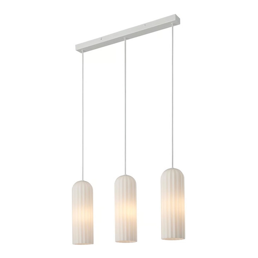 Nordlux - Hanglamp aan kabel MIELLA 3xE27/25W/230V wit