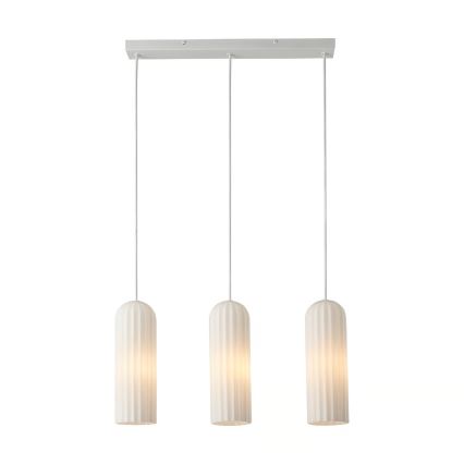 Nordlux - Hanglamp aan kabel MIELLA 3xE27/25W/230V wit