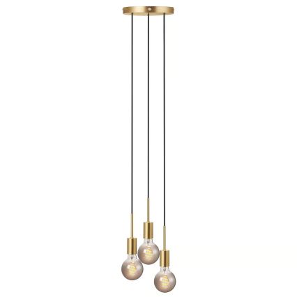 Nordlux - Hanglamp aan kabel PACO 3xE27/25W/230V messing