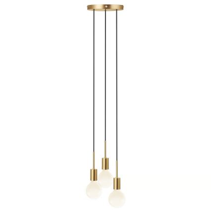 Nordlux - Hanglamp aan kabel PACO 3xE27/25W/230V messing