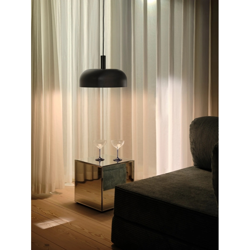 Nordlux - Hanglamp aan kabel SANDRO 1xE27/15W/230V Ø 40 cm zwart
