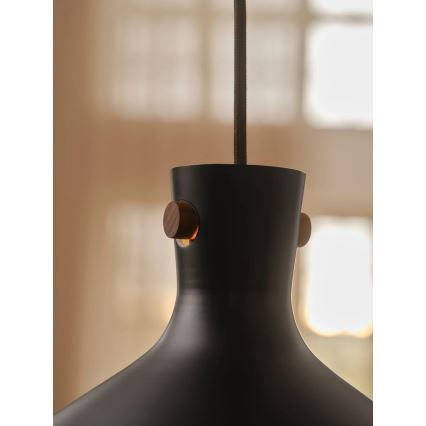 Nordlux - Hanglamp aan snoer DORINA 1xE27/60W/230V zwart