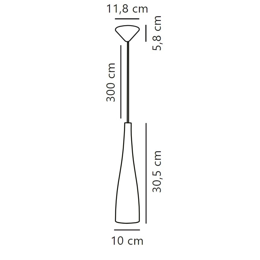 Nordlux - Hanglamp aan snoer EMBLA 1xE27/40W/230V gerookt/zwart
