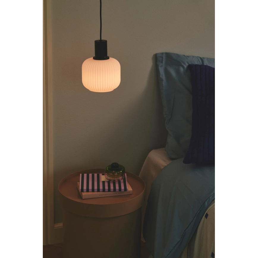 Nordlux - Hanglamp aan snoer MILFORD 1xE27/40W/230V zwart