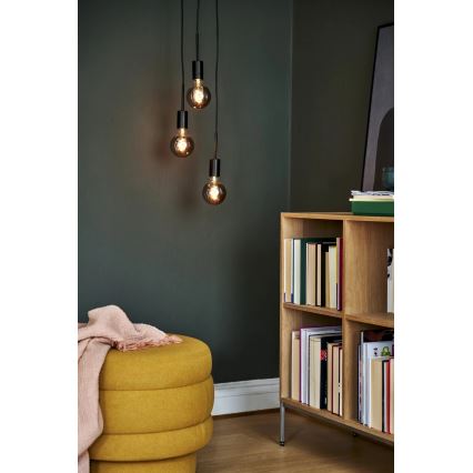 Nordlux - Hanglamp aan snoer PACO 3xE27/25W/230V zwart