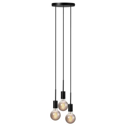 Nordlux - Hanglamp aan snoer PACO 3xE27/25W/230V zwart