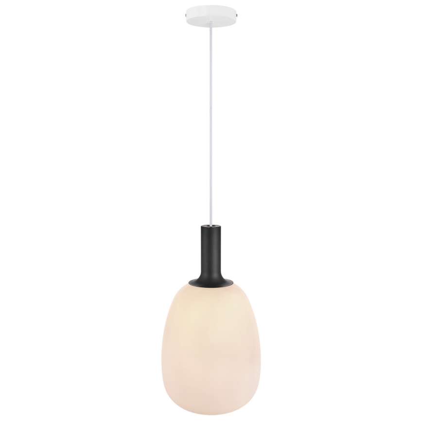 Nordlux - Hanglamp aan kabel ALTON 1xE27/60W/230V wit/zwart/messing