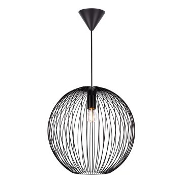 Nordlux - Hanglamp BERONI met kabel 1xE27/60W/230V, zwart