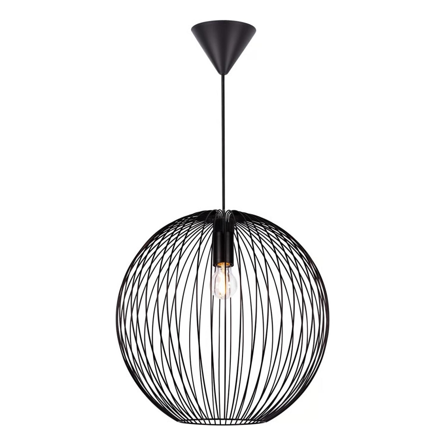 Nordlux - Hanglamp BERONI met kabel 1xE27/60W/230V, zwart