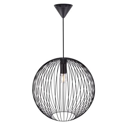 Nordlux - Hanglamp BERONI met kabel 1xE27/60W/230V, zwart