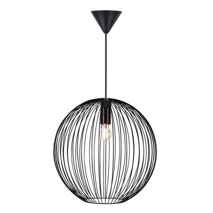 Nordlux - Hanglamp BERONI met kabel 1xE27/60W/230V, zwart