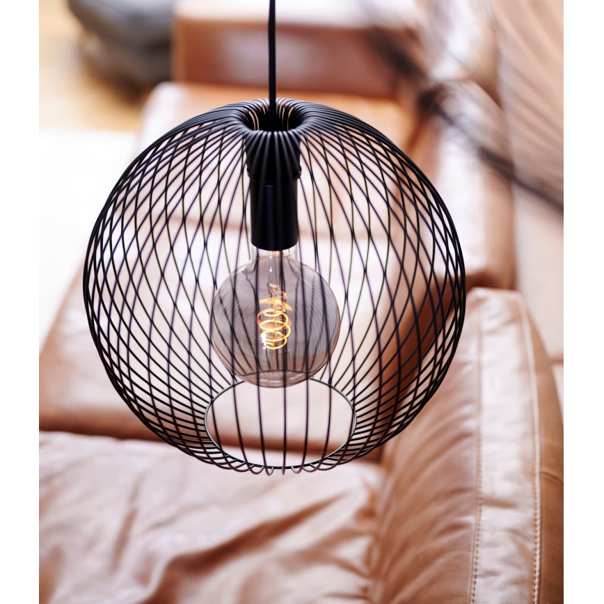 Nordlux - Hanglamp met kabel BERONI 1xE27/60W/230V zwart