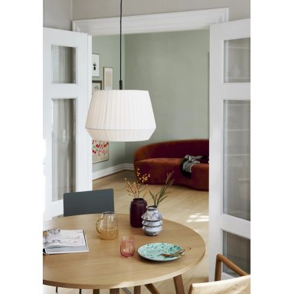 Nordlux - Hanglamp met kabel DICTE 1xE27/60W/230V Ø 40 cm wit