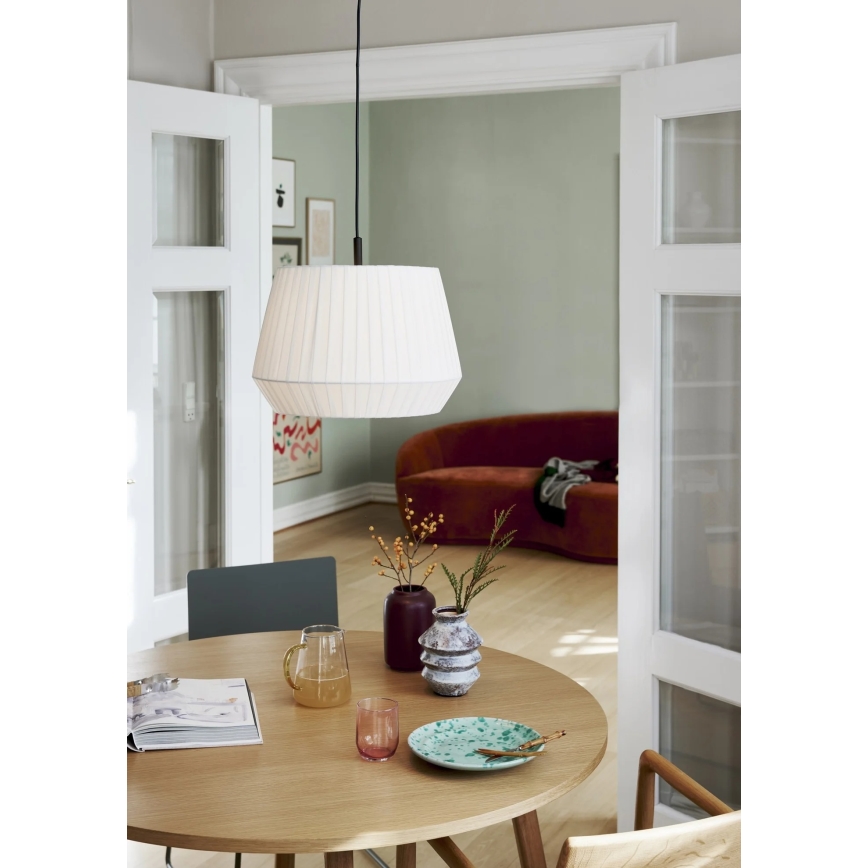 Nordlux - Hanglamp met kabel DICTE 1xE27/60W/230V Ø 40 cm wit