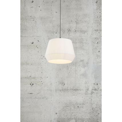 Nordlux - Hanglamp met kabel DICTE 1xE27/60W/230V Ø 40 cm wit