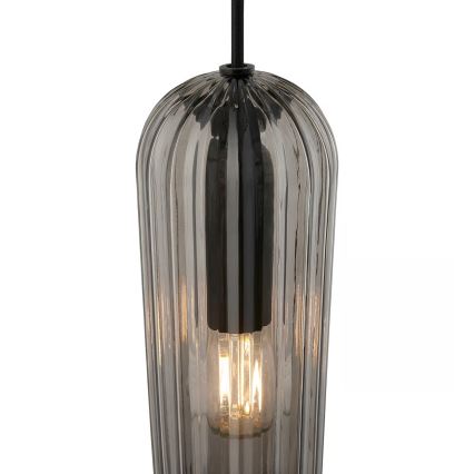 Nordlux - Hanglamp met kabel MIELLA 1xE27/25W/230V rookglas