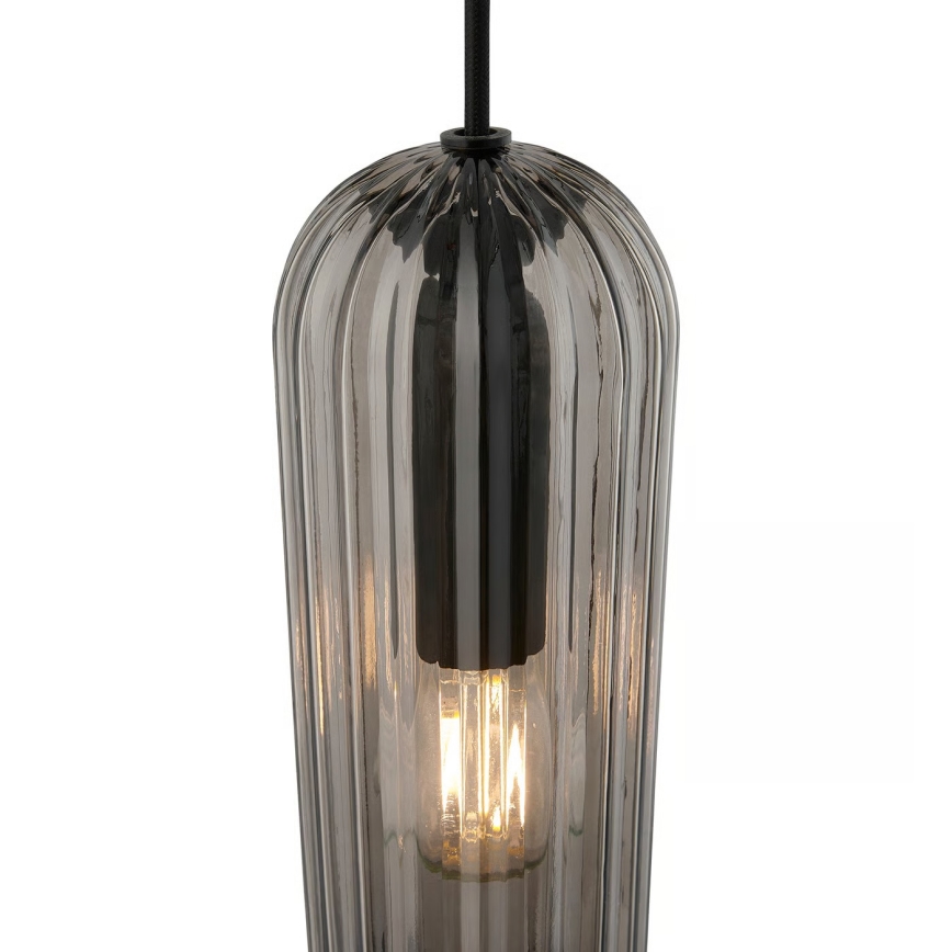 Nordlux - Hanglamp met kabel MIELLA 1xE27/25W/230V rookglas
