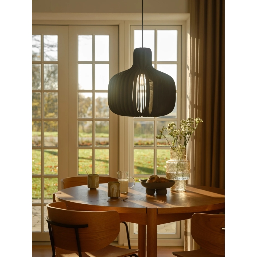 Nordlux - HAZO hanglamp aan kabel, 1x E27/60W/230V, zwart