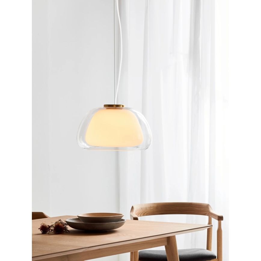 Nordlux - JELLY hanglamp aan kabel 1xE27/40W/230V wit/helder