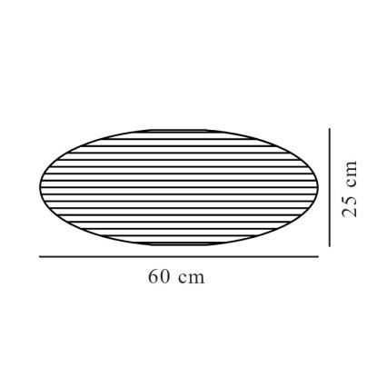 Nordlux - Lampenkap voor VILLO E27 kroonluchter, Ø 60 cm, bruin