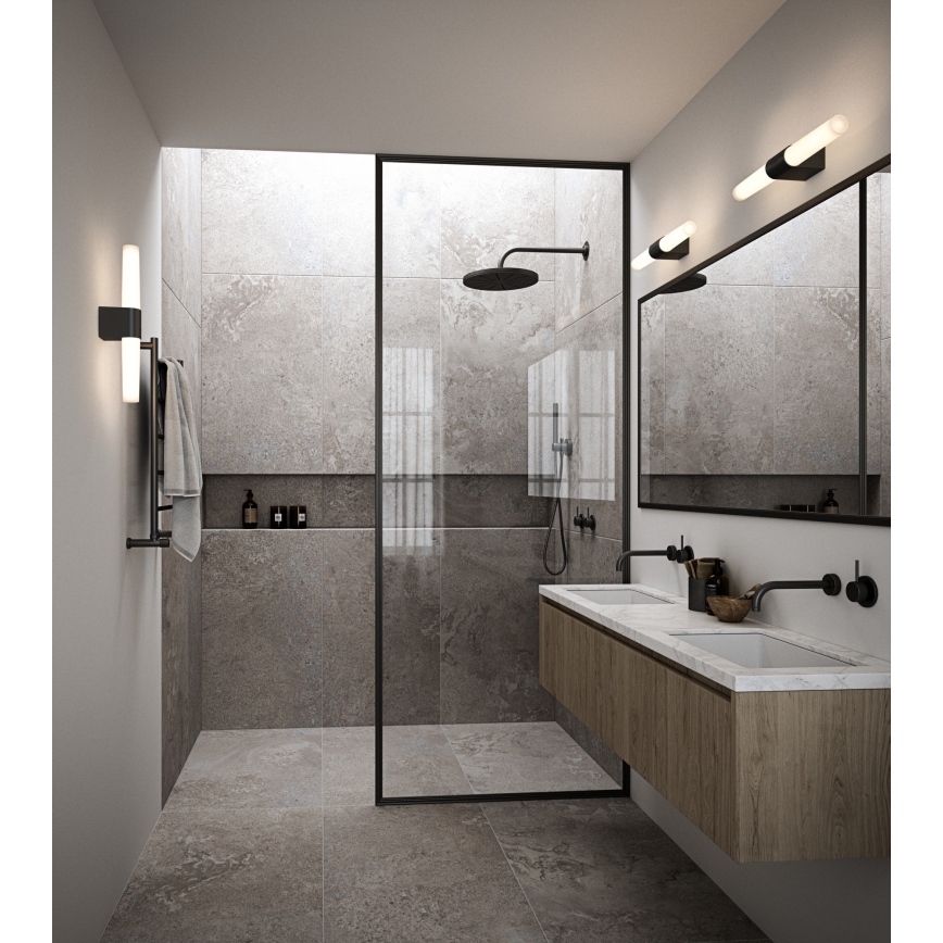 Nordlux - LED Badkamer spiegelverlichting HELVA LED/9W/230V IP44 zwart