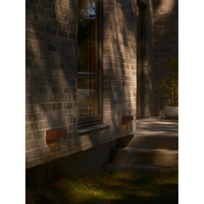 Nordlux - LED zonnelamp met sensor MARCELLIO LED/5W/5V IP54 2200 mAh bruin