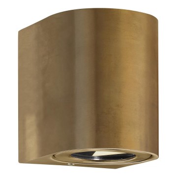 Nordlux - LED buitenwandlamp CANTO 2xLED/5,5W/230V IP44 goud