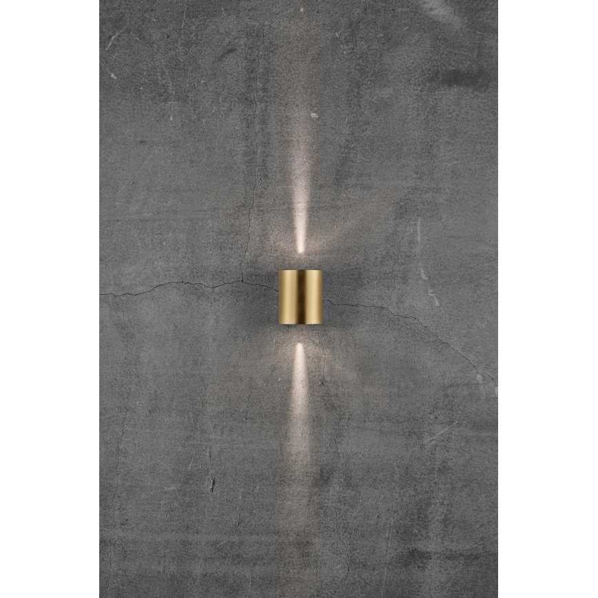 Nordlux - LED buitenwandlamp CANTO 2xLED/5,5W/230V IP44 goud