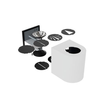 Nordlux - LED buitenwandlamp CANTO 2xLED/5,5W/230V IP44 grijs