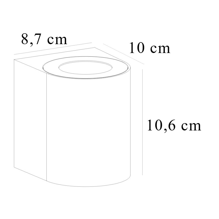 Nordlux - LED buitenwandlamp CANTO 2xLED/5,5W/230V IP44 grijs
