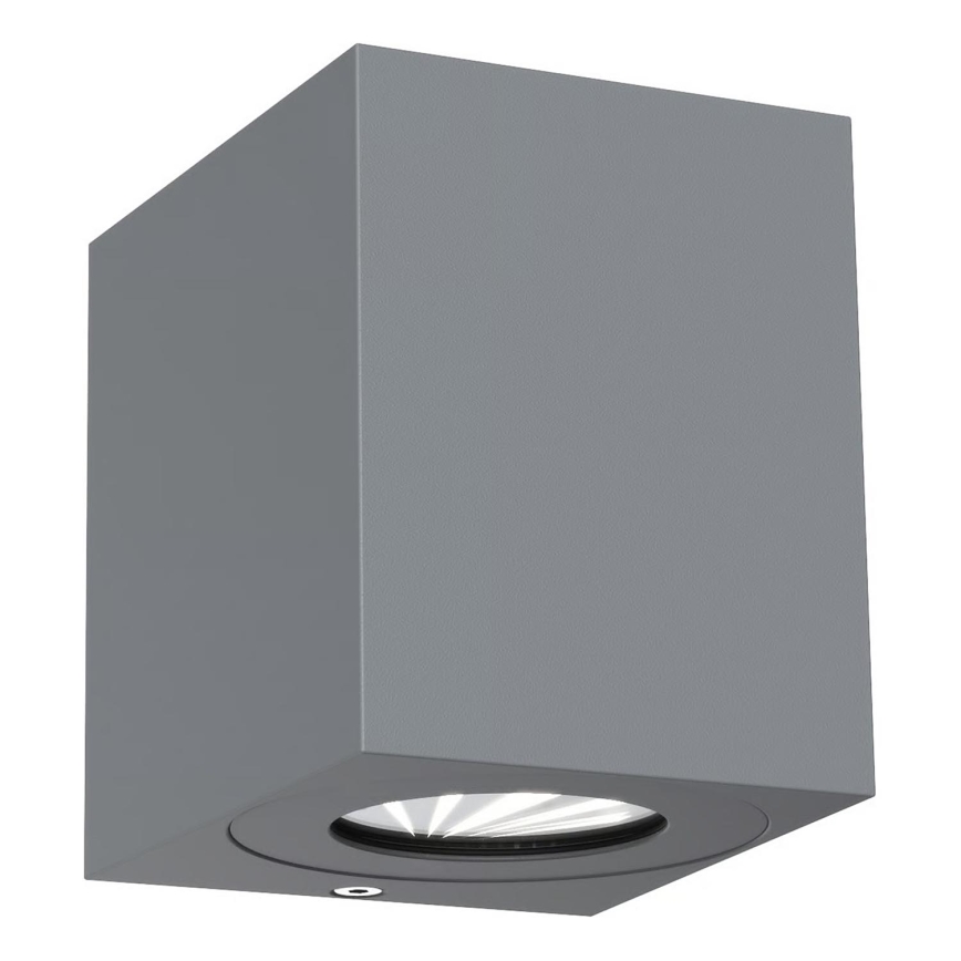 Nordlux - LED buitenwandlamp CANTO 2xLED/5W/230V IP44 grijs