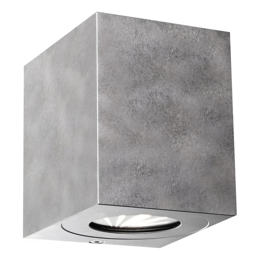 Nordlux - LED buitenwandlamp CANTO 2xLED/6W/230V IP44 zilver