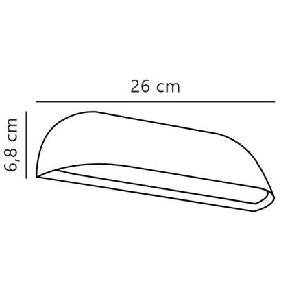Nordlux - LED buitenwandlamp FRONT LED/9,5W/230V IP44