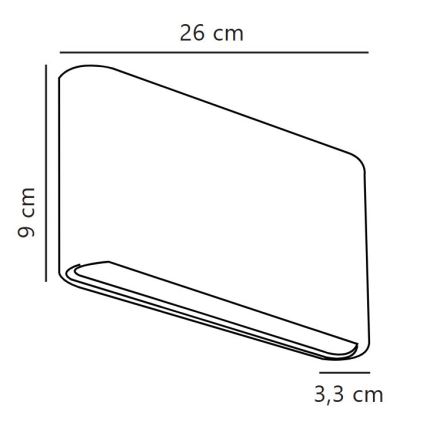 Nordlux - LED buitenwandlamp KINVER LED/10W/230V IP54 wit