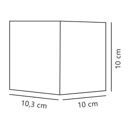 Nordlux - LED buitenwandlamp MILDA LED/4,9W/230V IP44 zwart