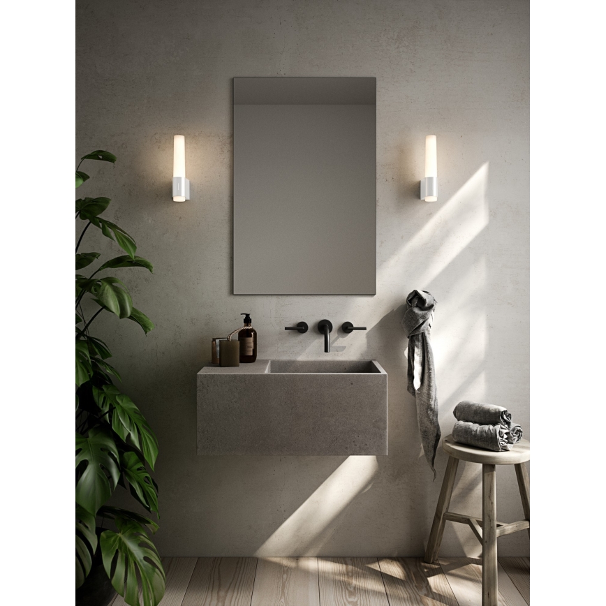 Nordlux - LED Dimbaar Badkamer wandlamp HELVA LED/6,8W/230V IP44 CRI 90 wit
