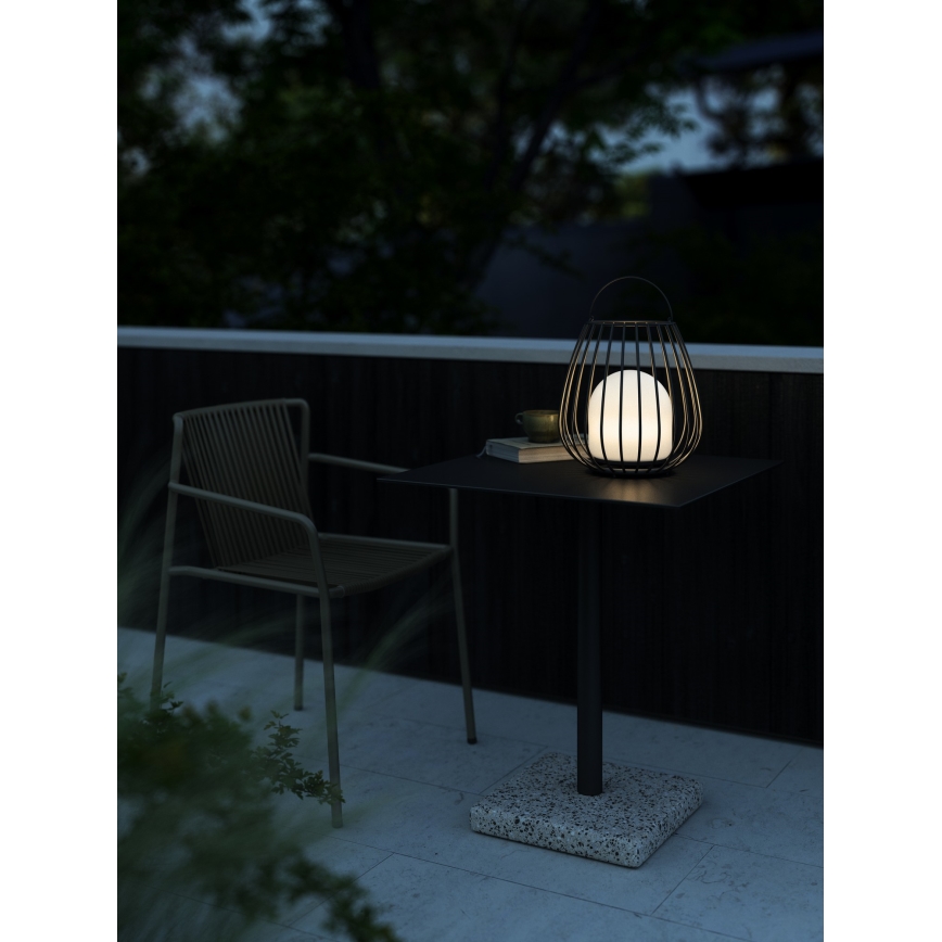 Nordlux - LED Dimbaar buitenshuis draagbaar lamp JIM TO-GO LED/3W/3,7V IP54 5000 mAh zwart
