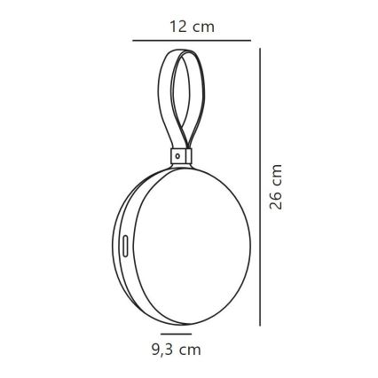 Nordlux - LED Dimbaar buitenshuis portable lamp BRING TO-GO LED/1W/3,7V IP54 groen